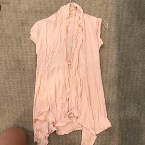 Summer Pink/Peach Cardigan Peplum